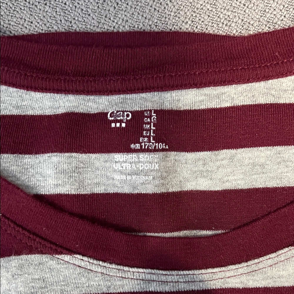 Gap Striped Long Sleeve Shirt Super Soft - Picture 2 of 2
